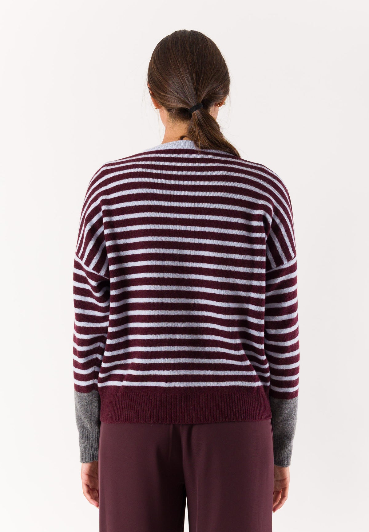 KONTATTO Women's Sweater MARSALA-CLOUD-MEDIUM GRAY