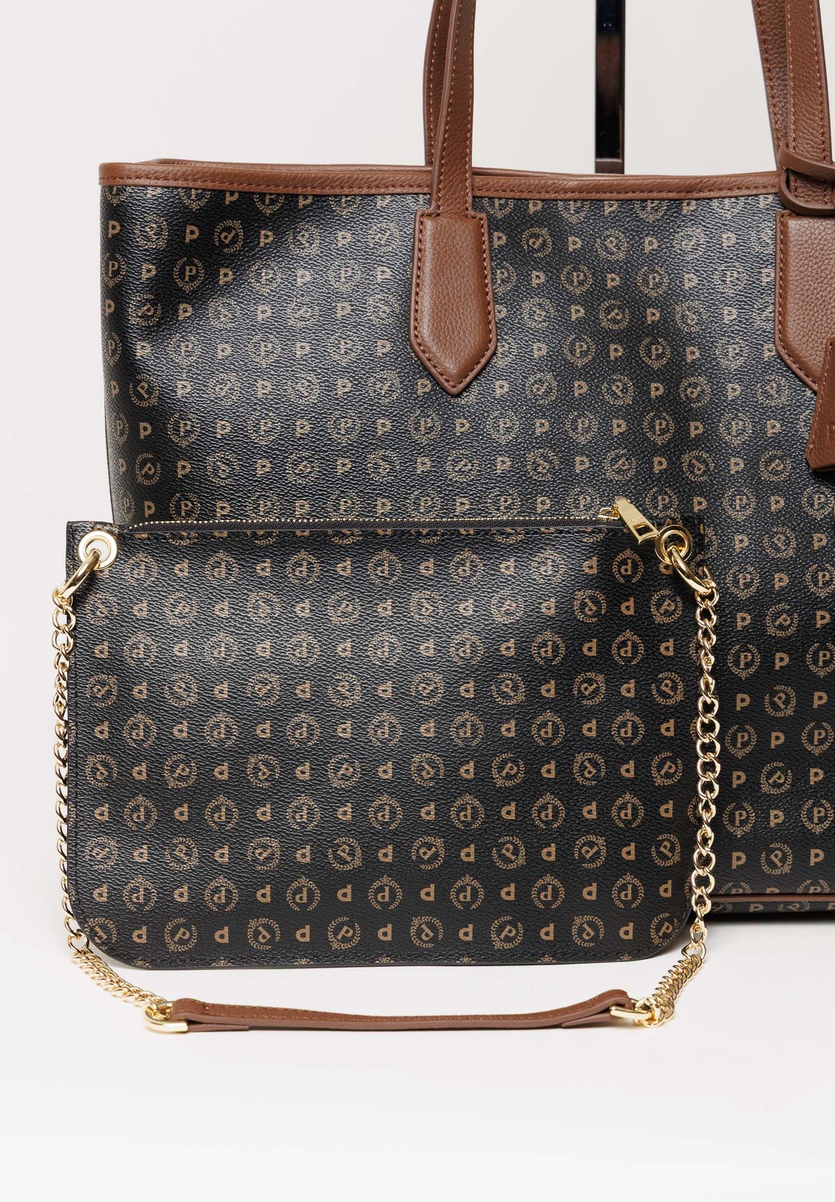 Shopper monogram con pochette TE8427PP06Q1100DPVC NERO