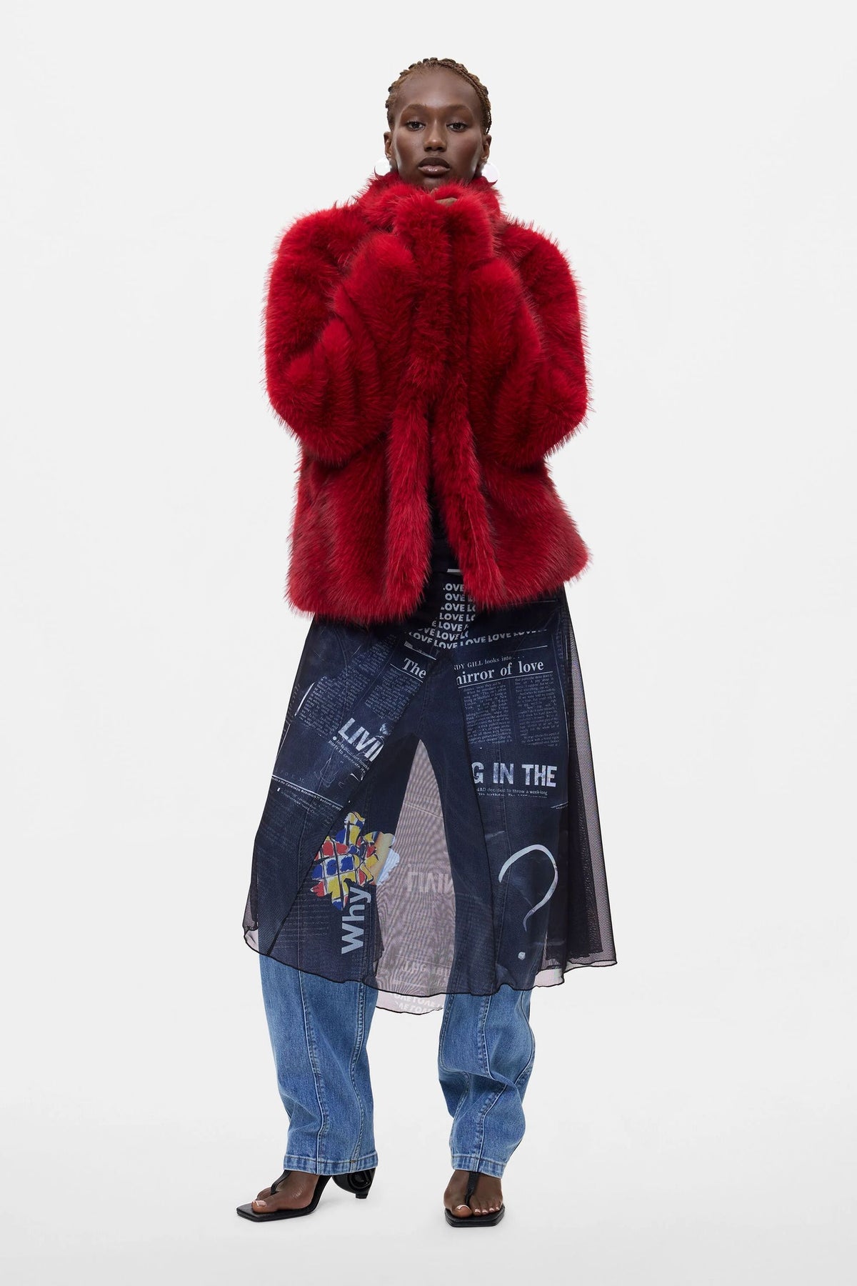 cappotto corto in pelliccia 26WWEW553029