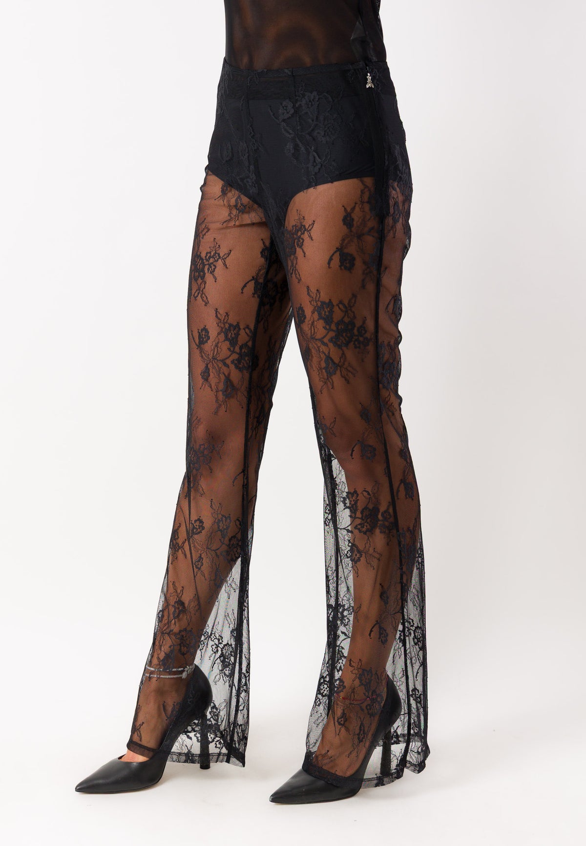 Pantaloni in pizzo trasparente 8P0483