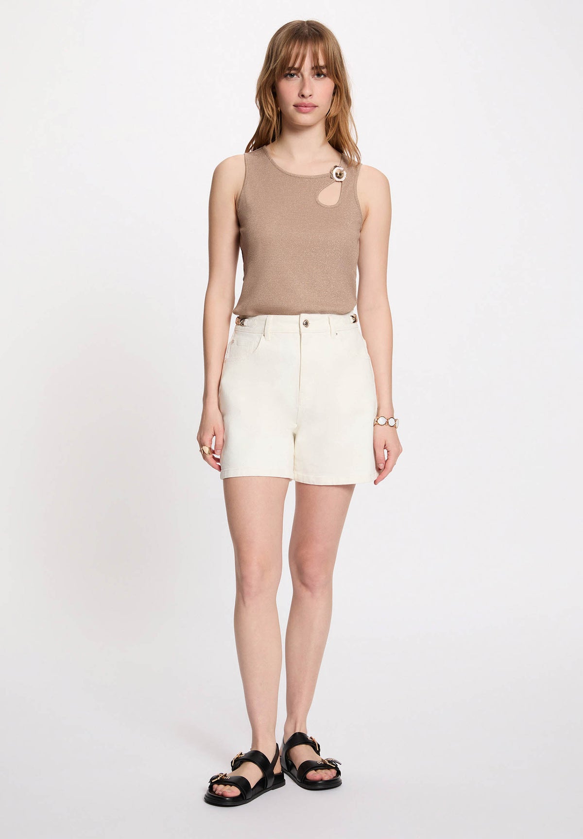 Top in maglia con lurex DESIA