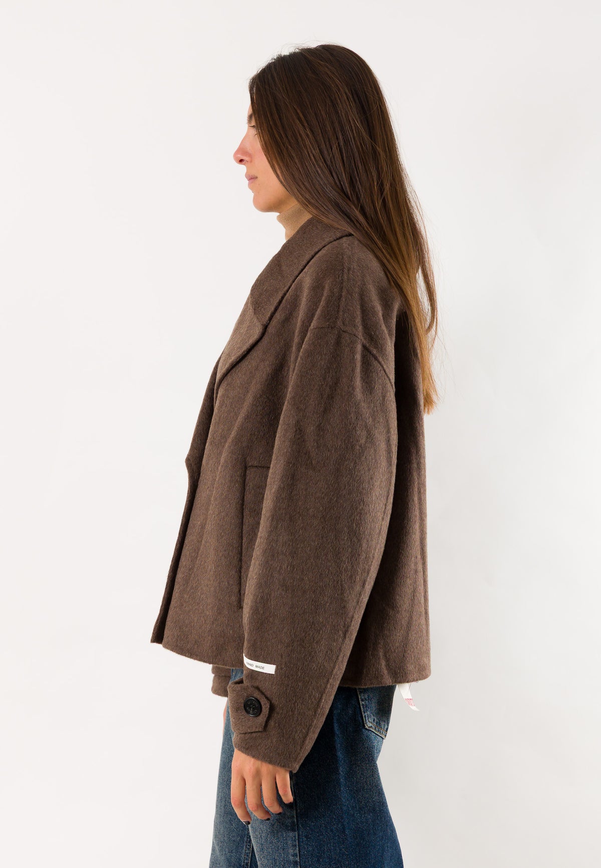 Kontatto SN702 cappotto doppiopetto corto