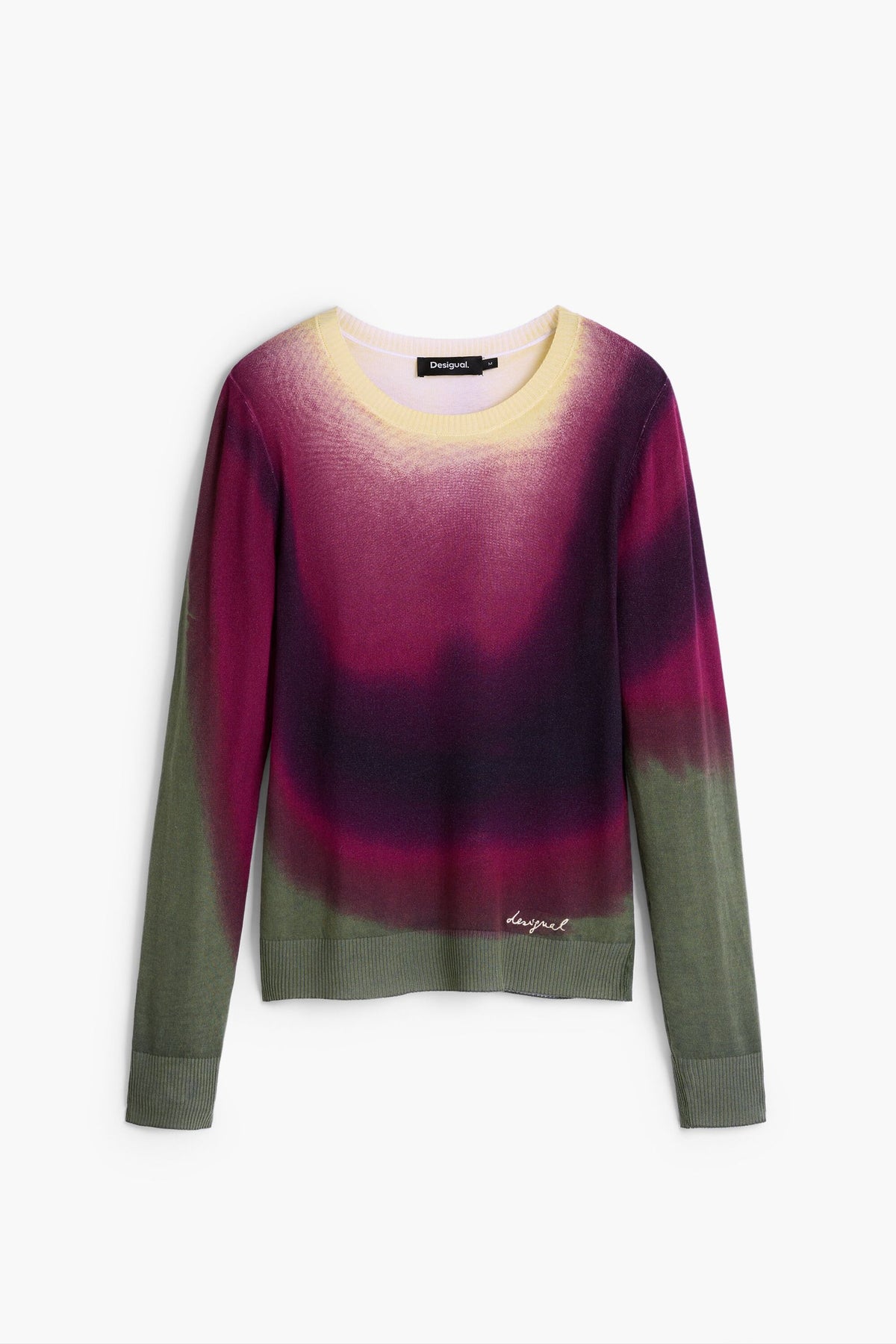 maglione a maglia fine effetto sfumato 26WWJF263004