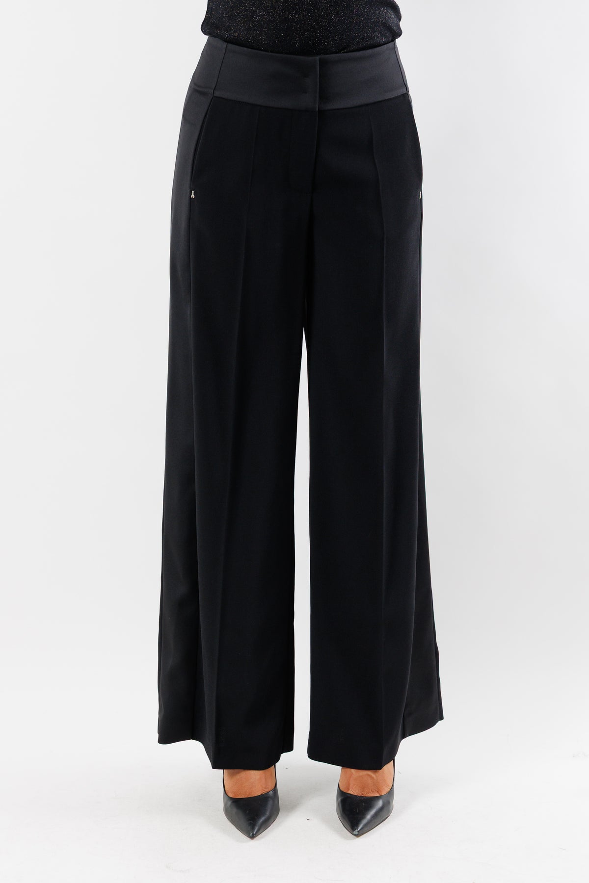 Pantaloni palazzo vita alta 8P0244