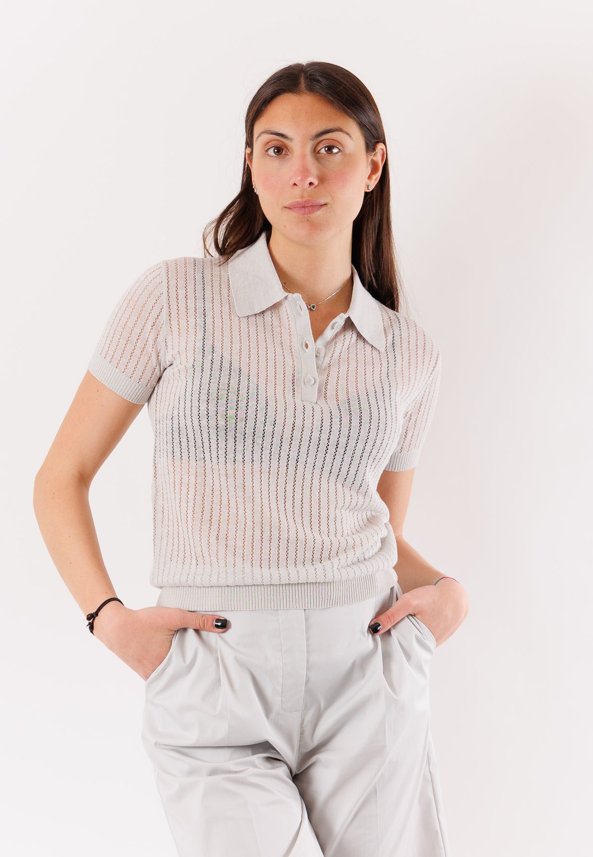 PATRIZIA PEPE Women's Fresh Gray Sweater