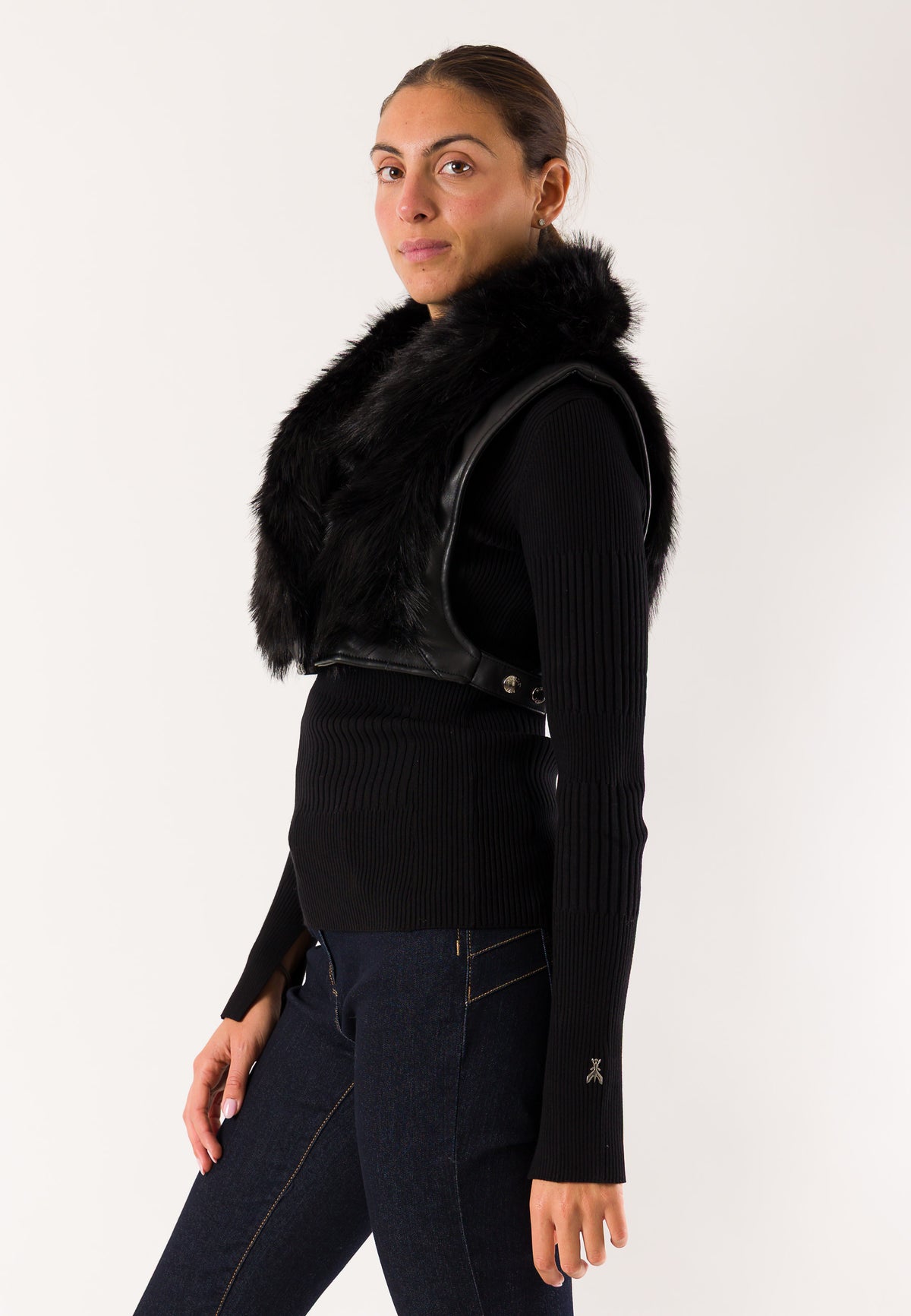 Patrizia Pepe 2F0018 gilet eco-pelliccia