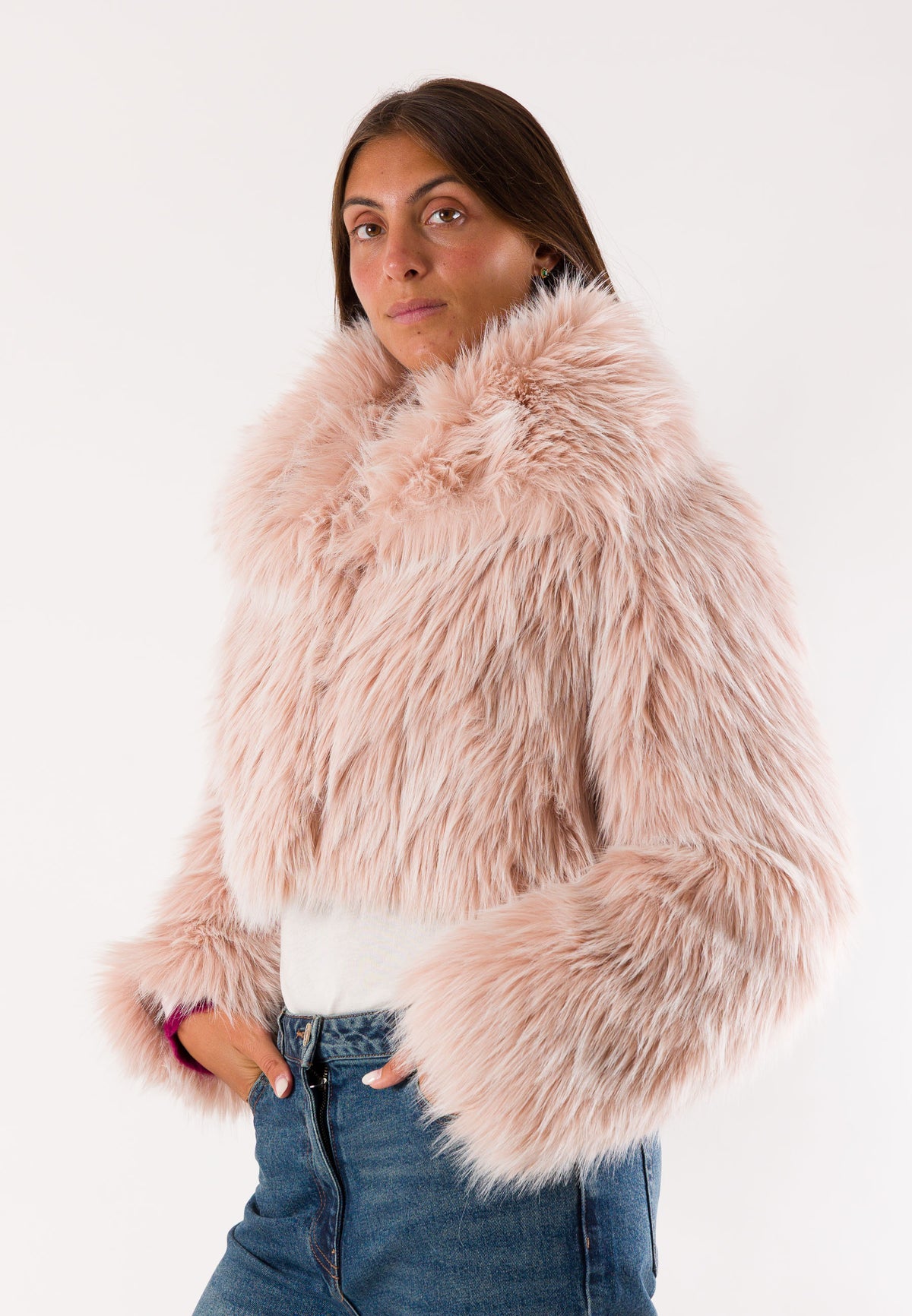 PATRIZIA PEPE Women's ROSE BAYLAGE FUR Jacket