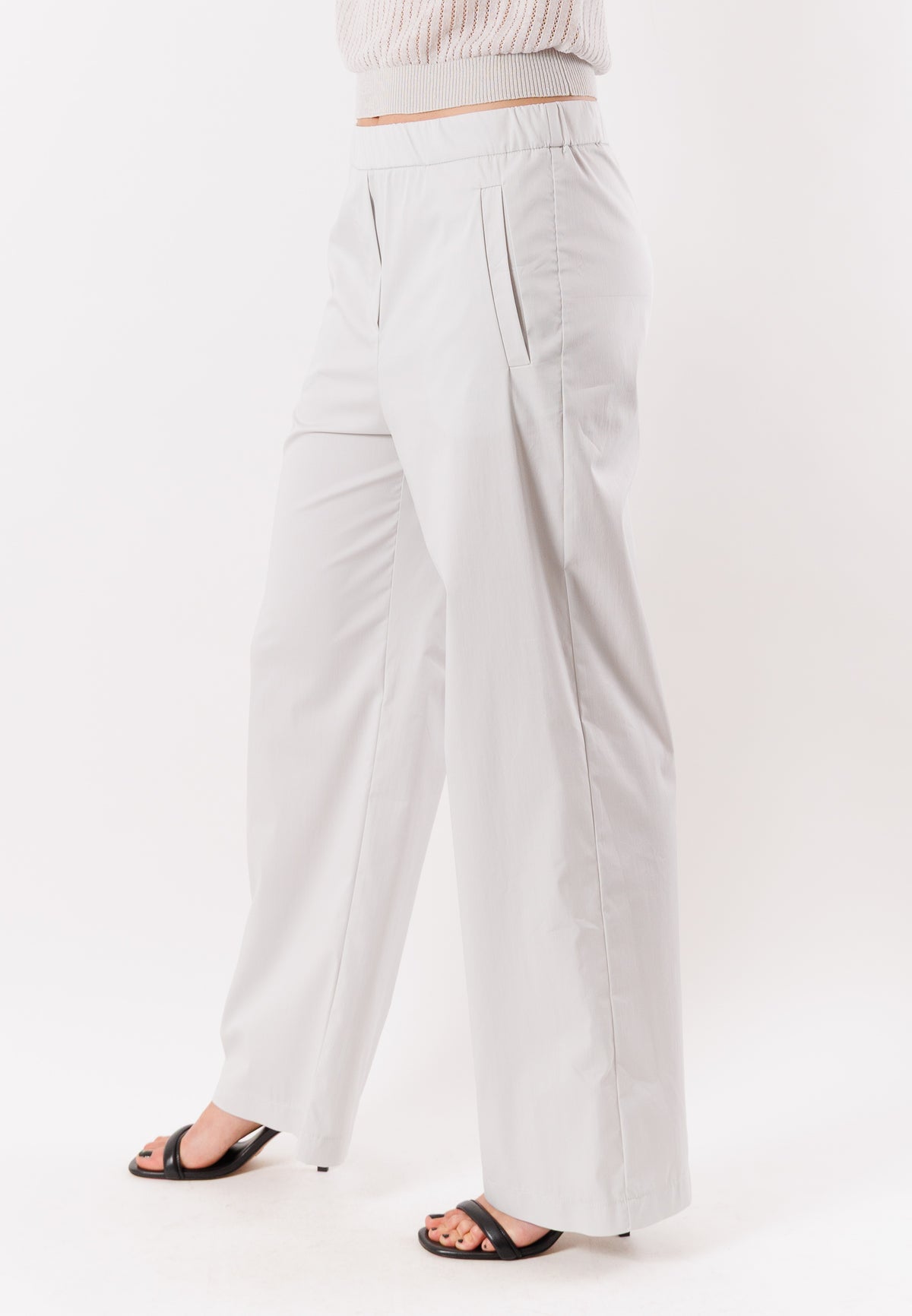 PATRIZIA PEPE Women's Fresh Gray Trousers