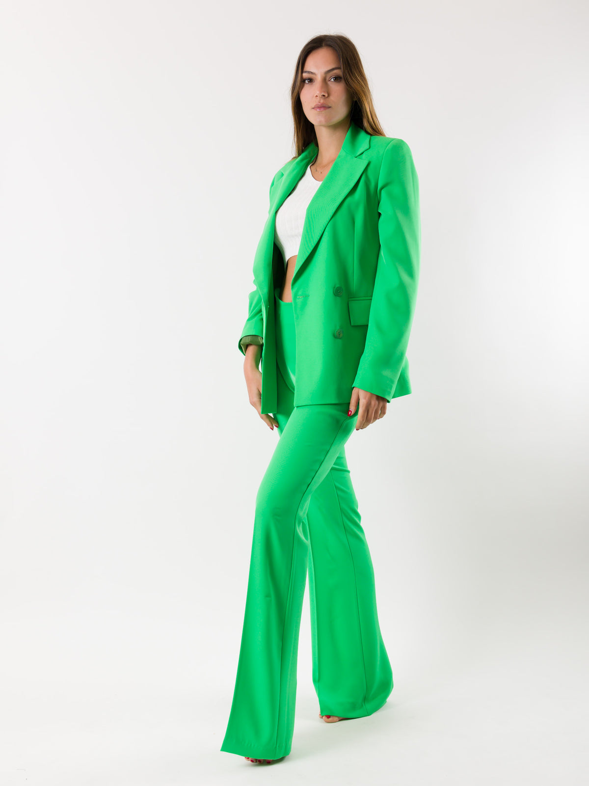 PE22029GREEN - Trousers - MESANGE