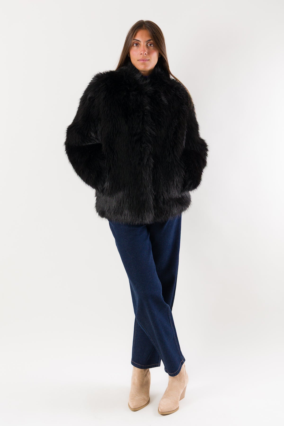 Eco-pelliccia morbida volume oversize 8O0015