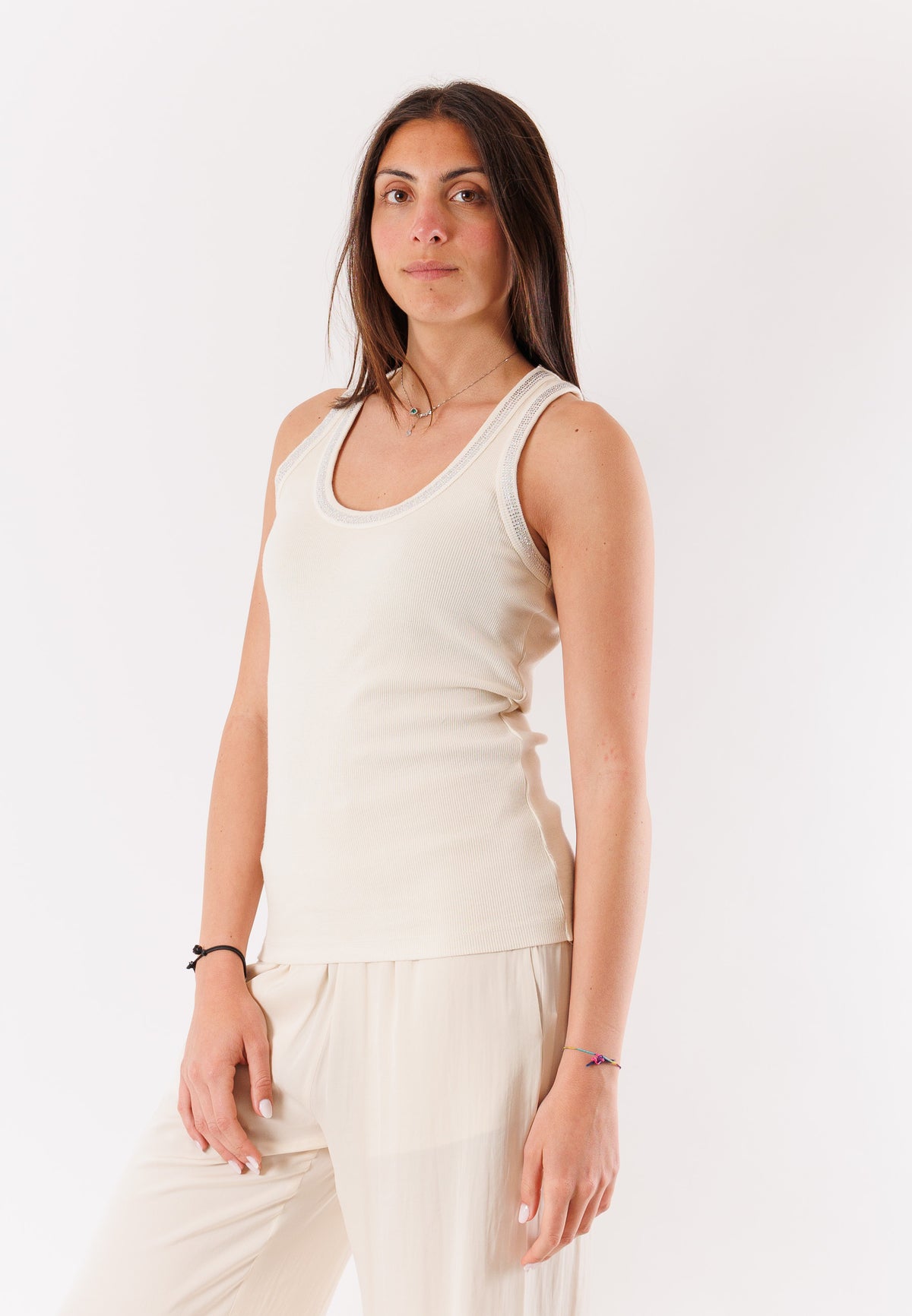 PATRIZIA PEPE Women's Fade Ivory Top