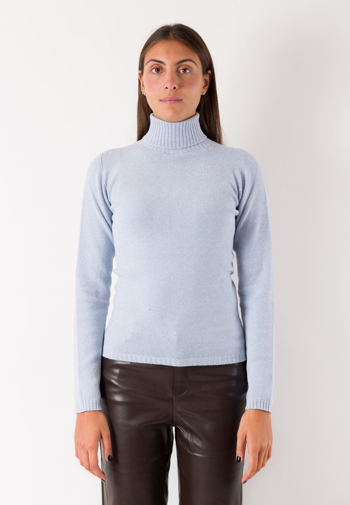 Pull dolcevita essenziale aderente 3M1747