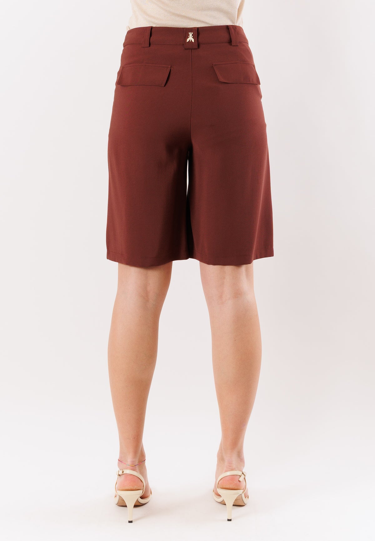 PATRIZIA PEPE Women's Wood Brown SHORTS