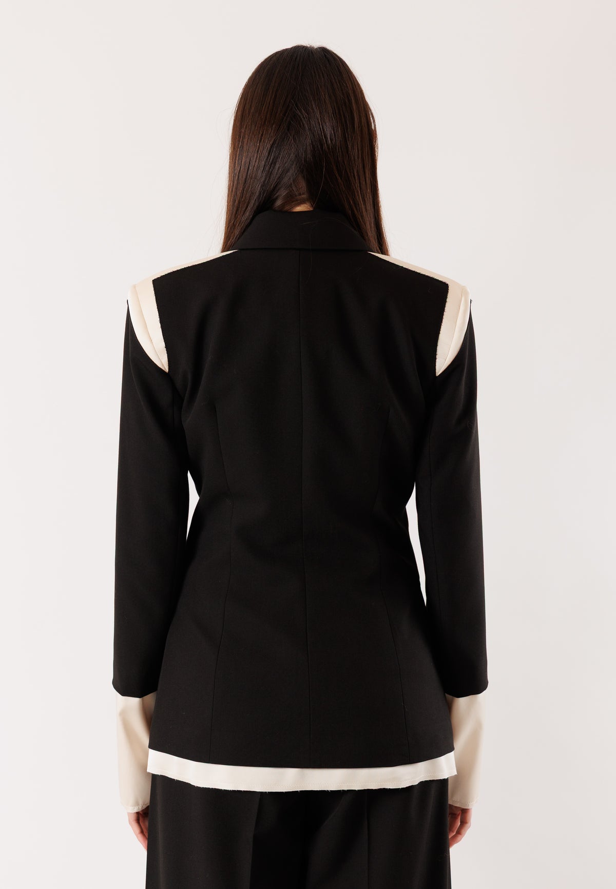 Giacca PATRIZIA PEPE Donna Black-Warm Ivory