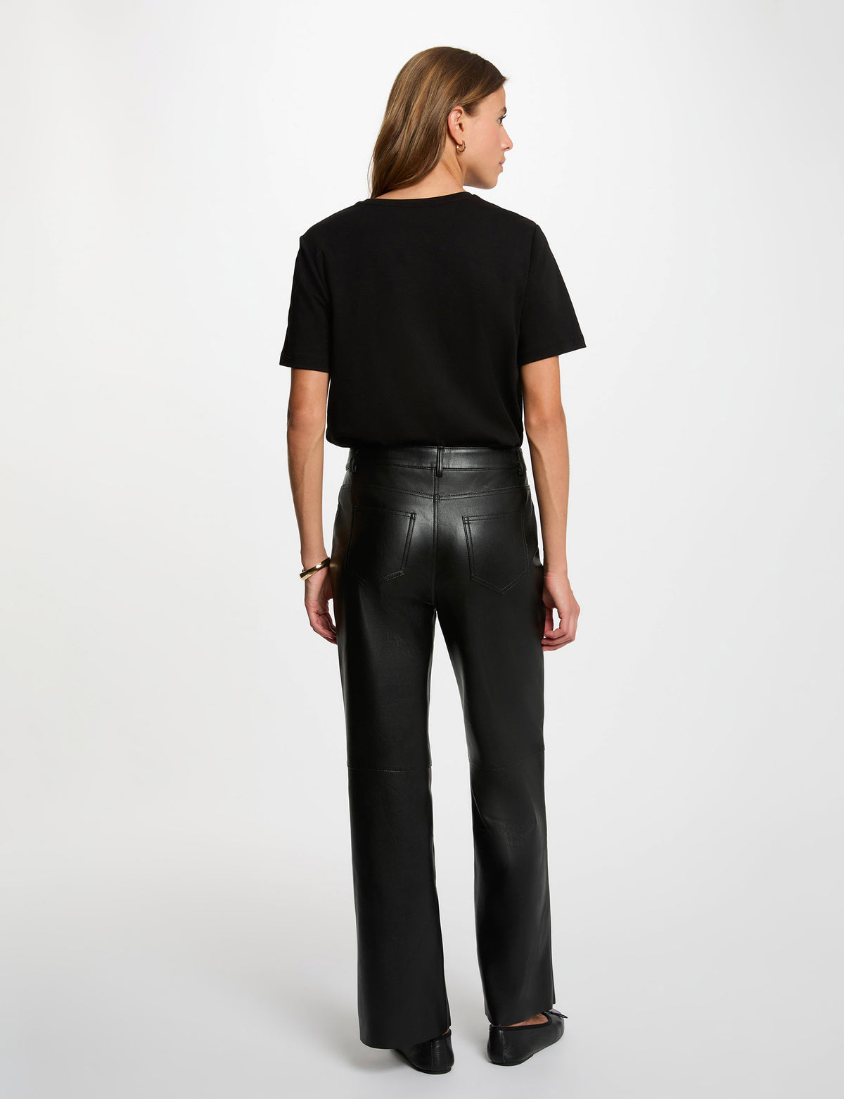 Pantaloni bootcut in similpelle PEMPER ( TAGLIE FRANCESI )
