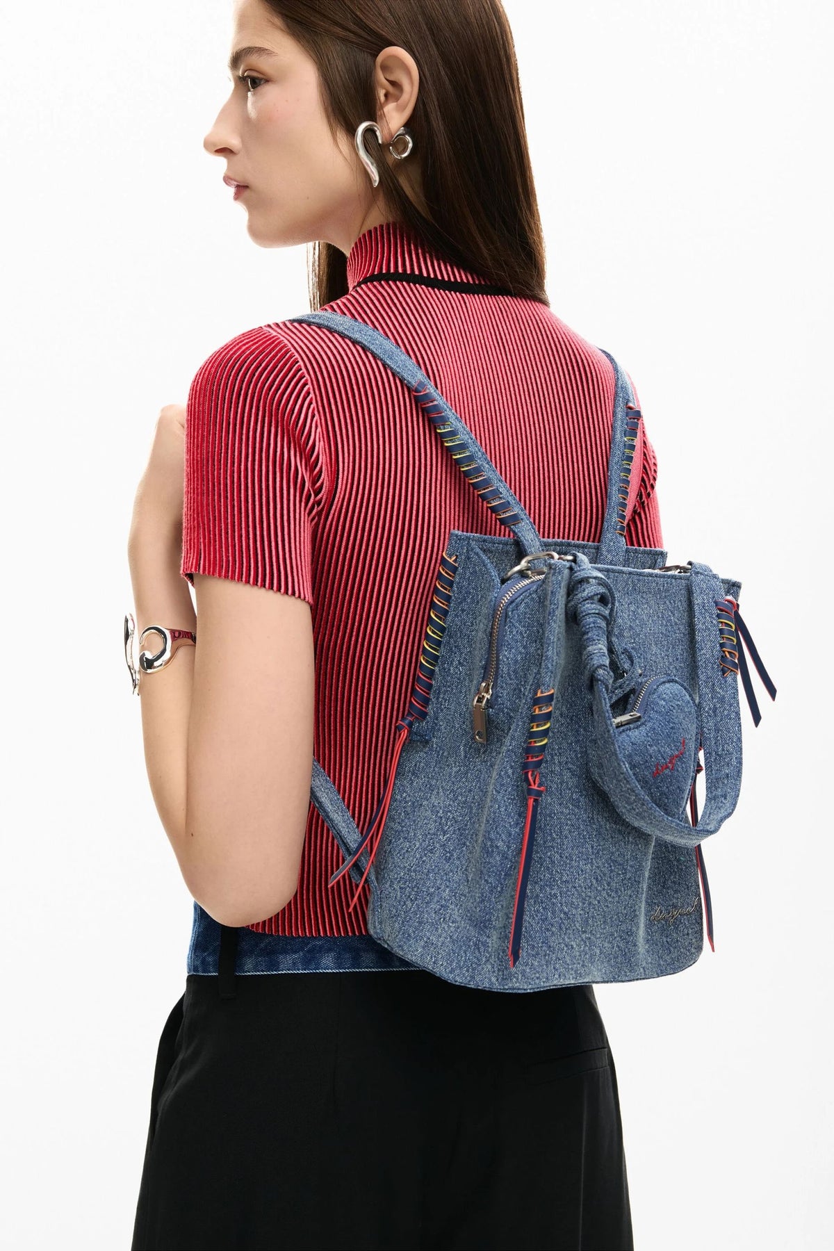 Zaino denim in cotone 26SAKD08