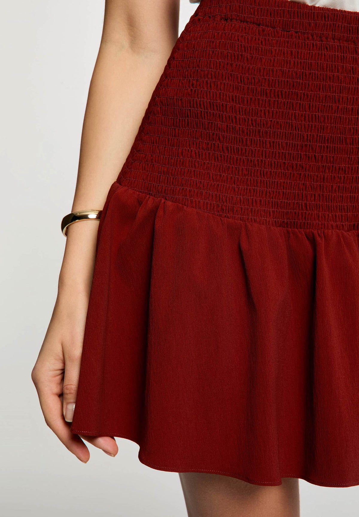 MORGAN DE TOI Women's skirt COGNAC BROWN