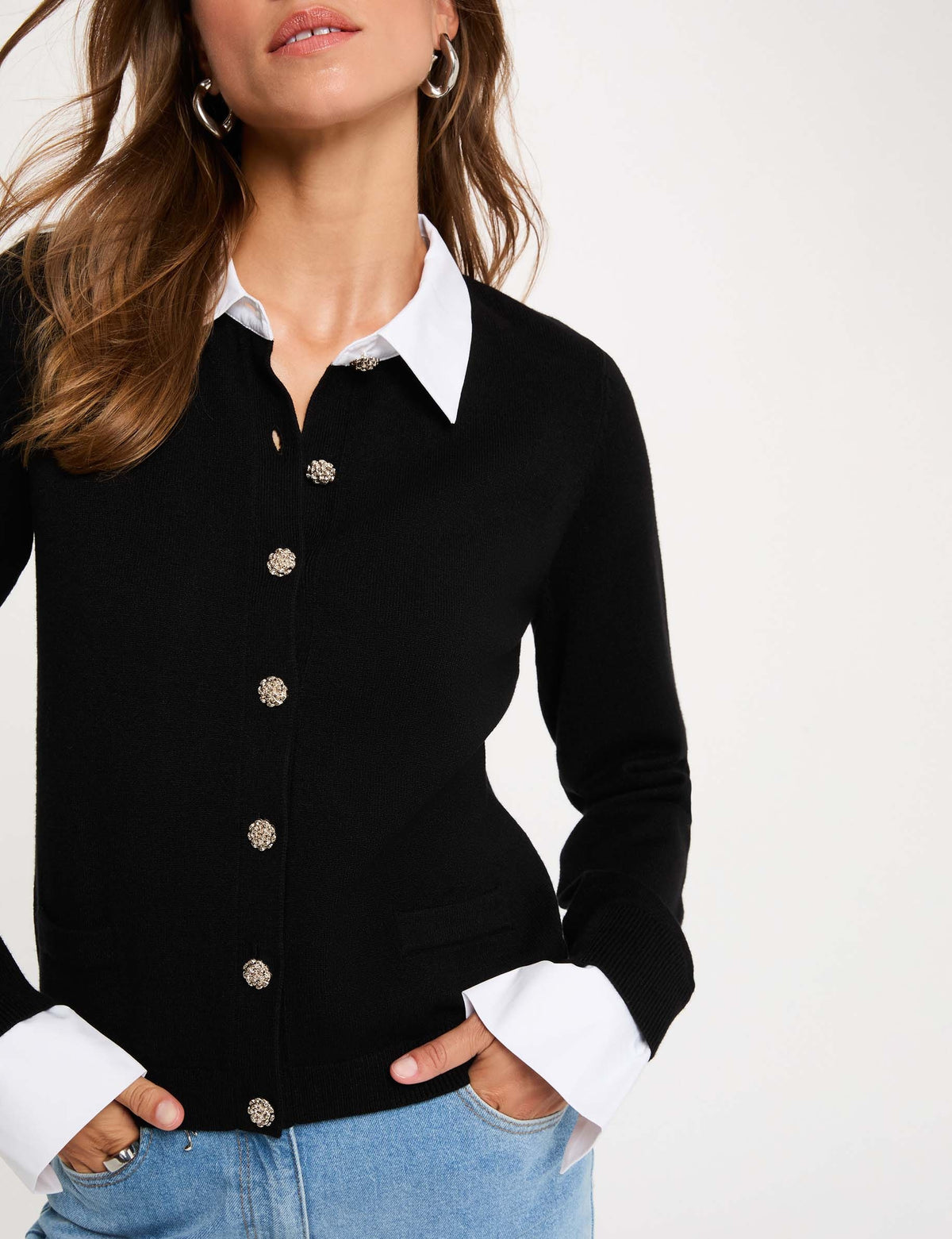 Cardigan con colletto Morgan De Toi MPIRES