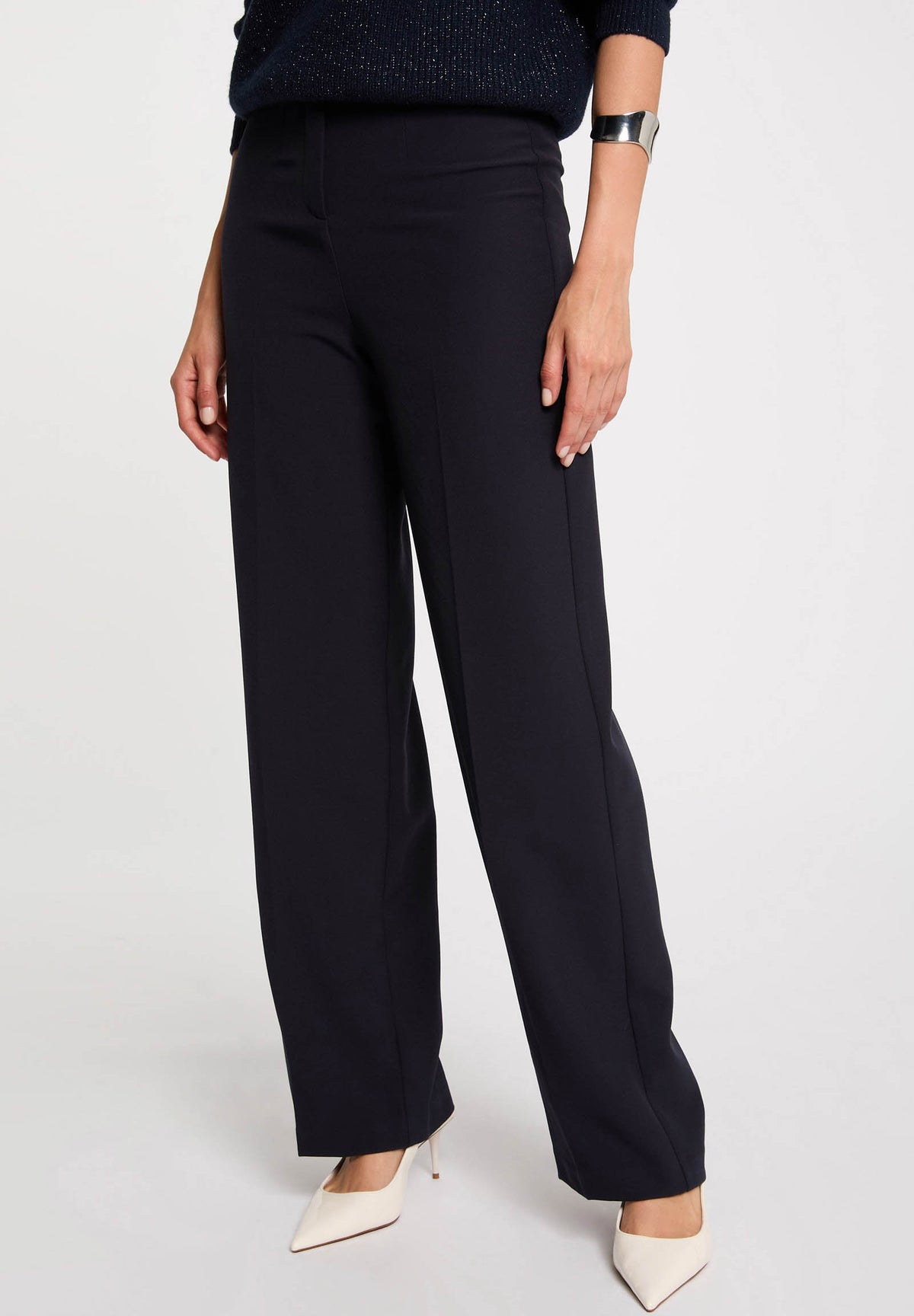 MORGAN DE TOI Women's Trousers NAVY