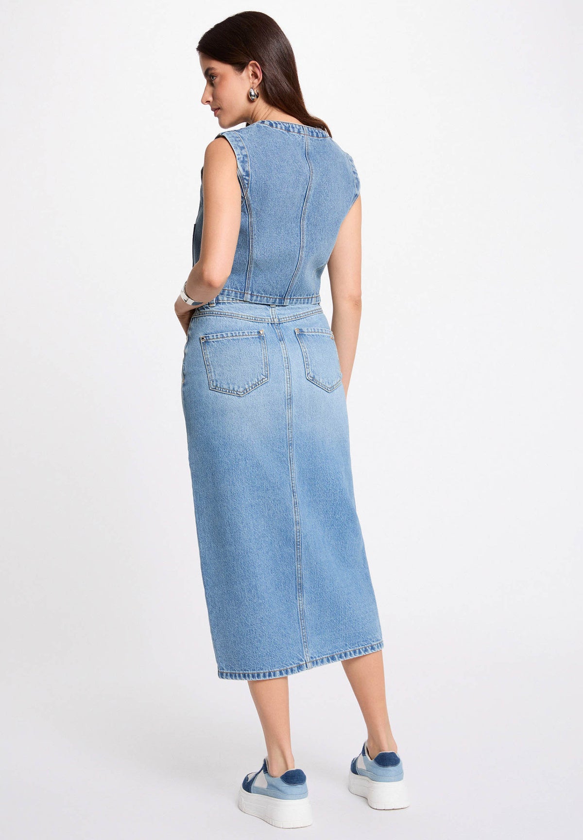 VCHARMYDENIM STONE - Waistcoat - MORGAN DE TOI