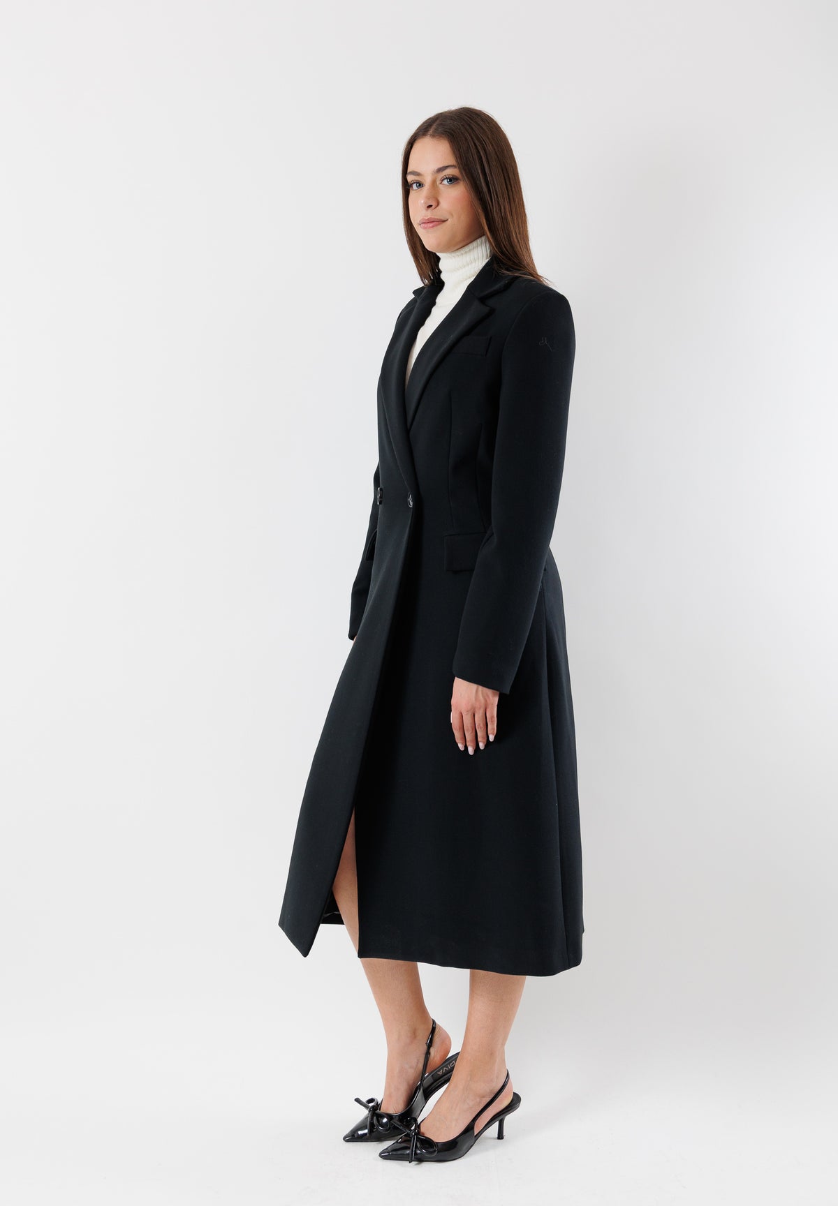 cappotto lungo elegante doppiopetto AI25511