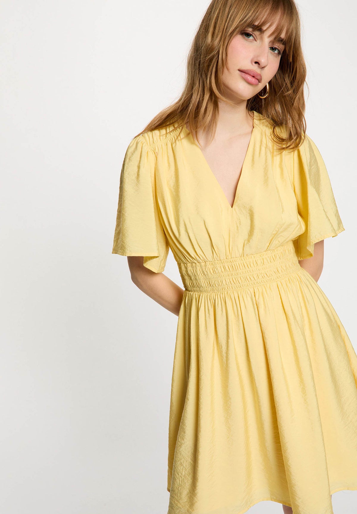 MORGAN DE TOI Women's dresses Light yellow