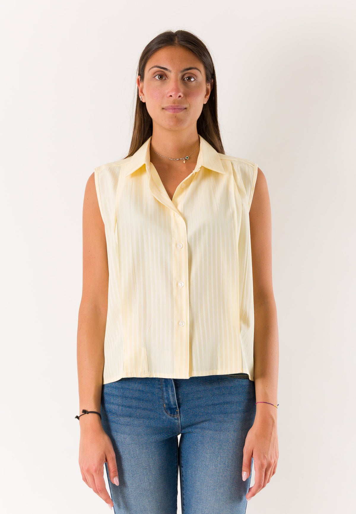 Gilet camicia a righe PE26252