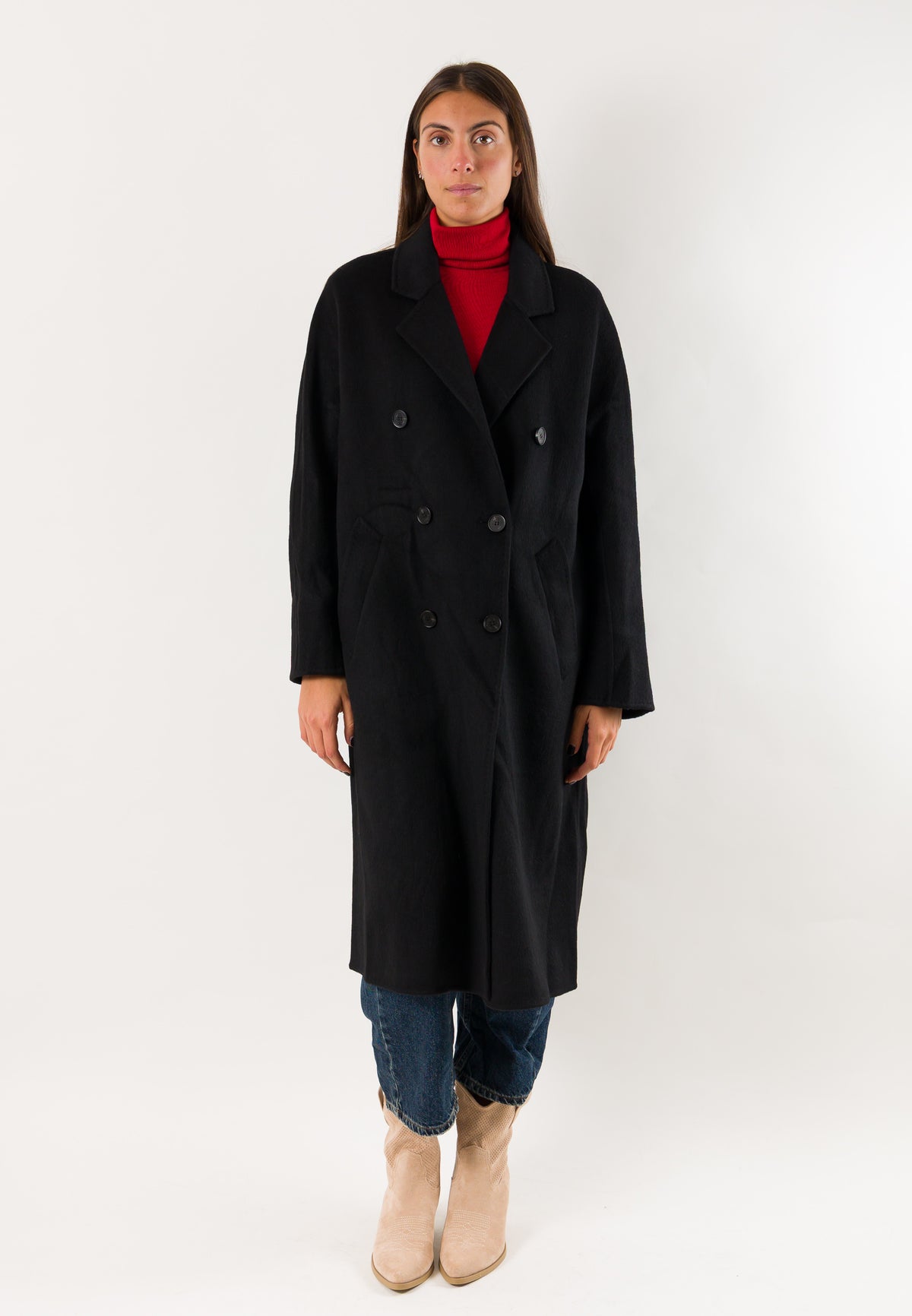 Kontatto SN700 cappotto lungo doppiopetto