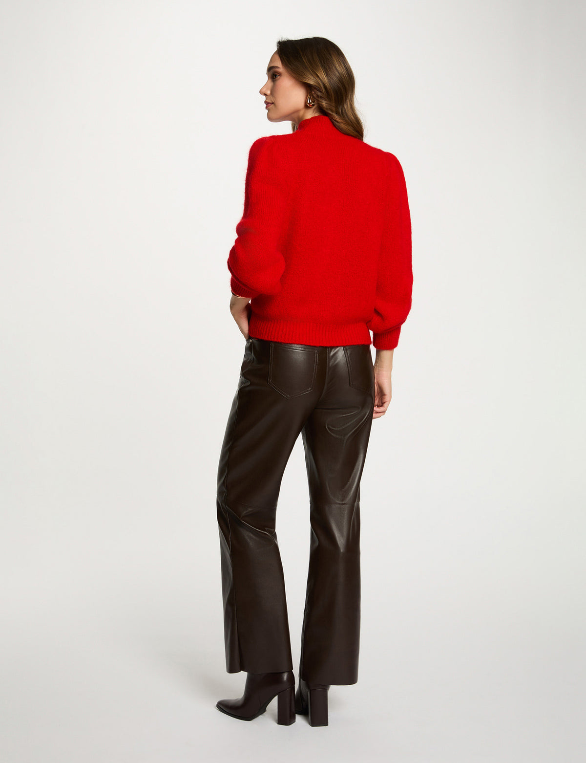 Pantaloni bootcut in similpelle PEMPER ( TAGLIE FRANCESI )