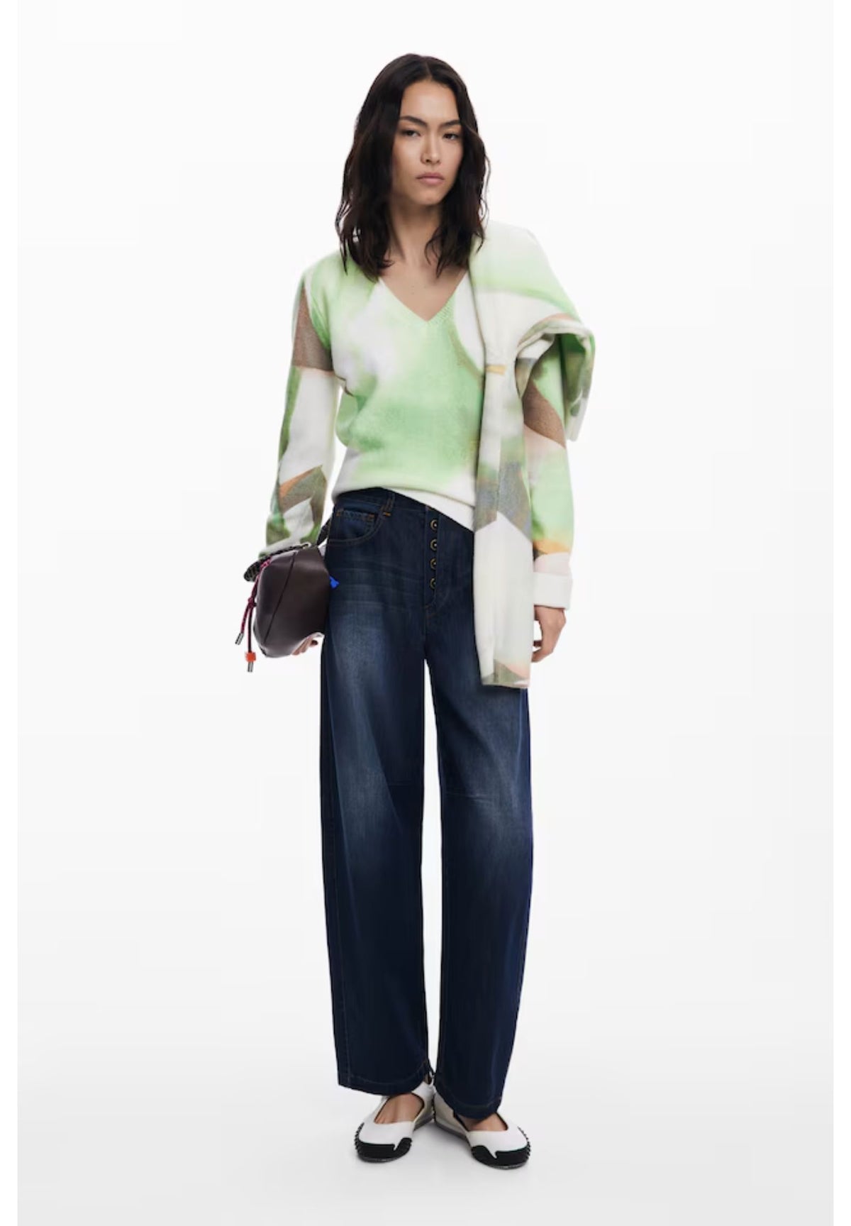 DESIGUAL Women's Green Shirt