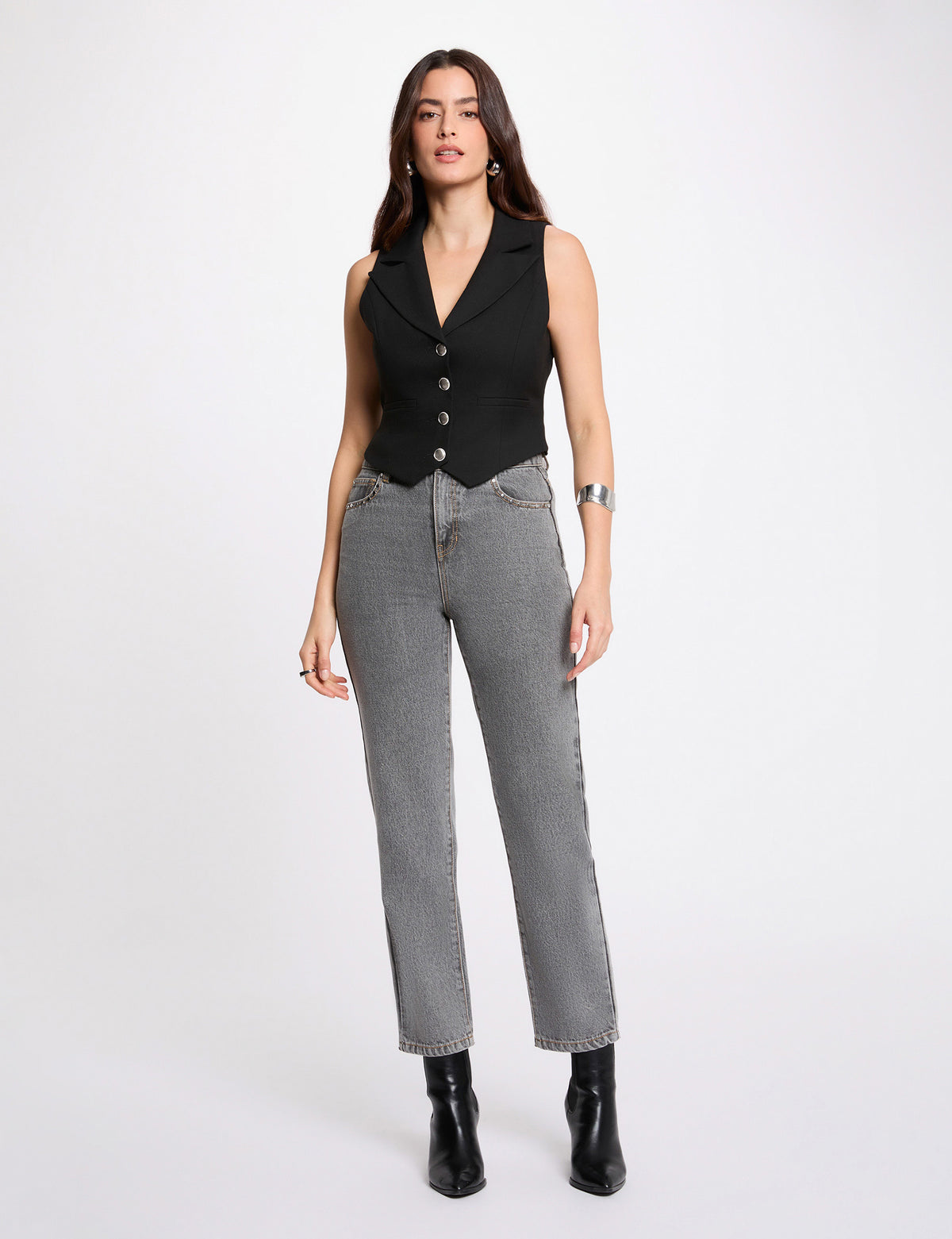 MORGAN DE TOI Women's Vest BLACK