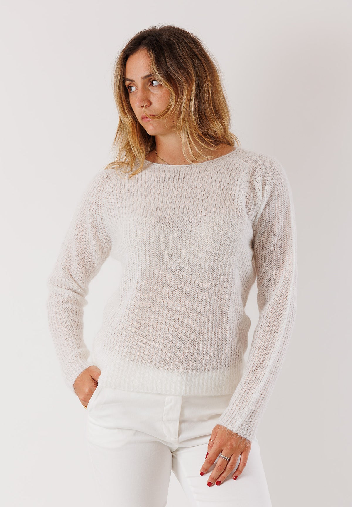 KONTATTO Women's Sweater CREAM-OFFWHITE