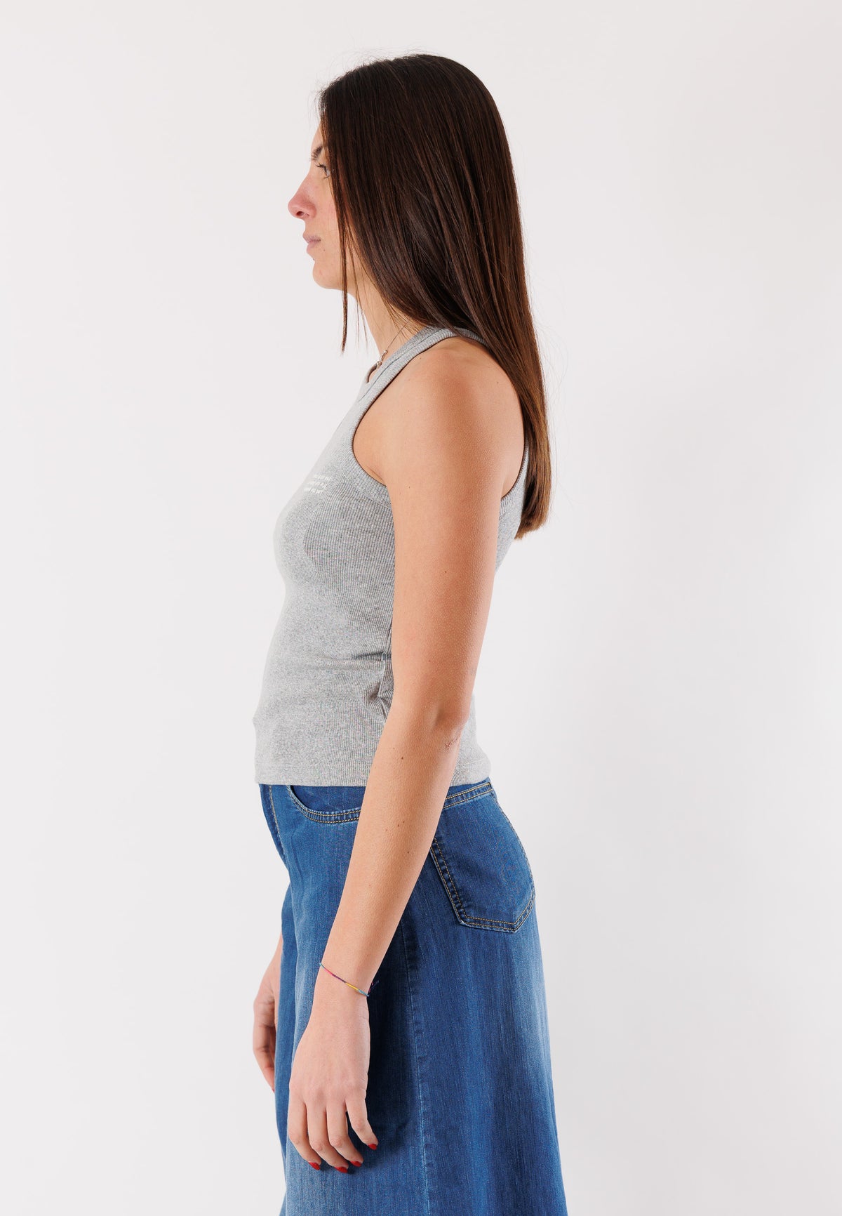 KONTATTO Women's Top Melange Grey