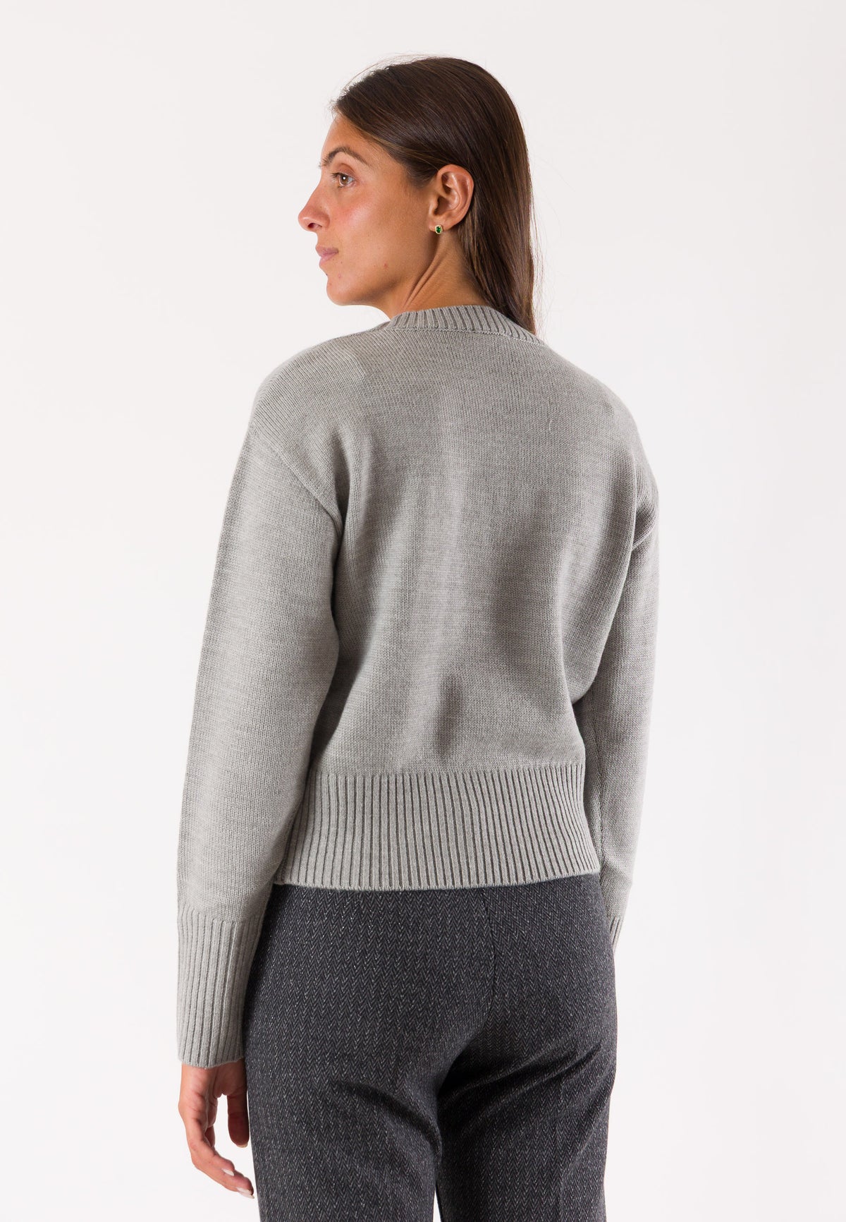 PATRIZIA PEPE Women's Sweater MELANGE GREY