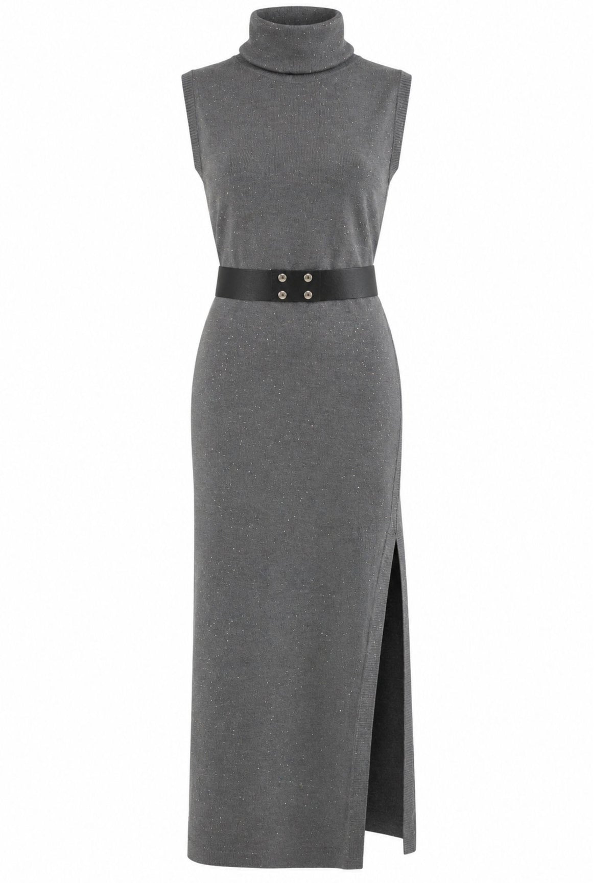 Abito midi lurex collo alto 8A0029