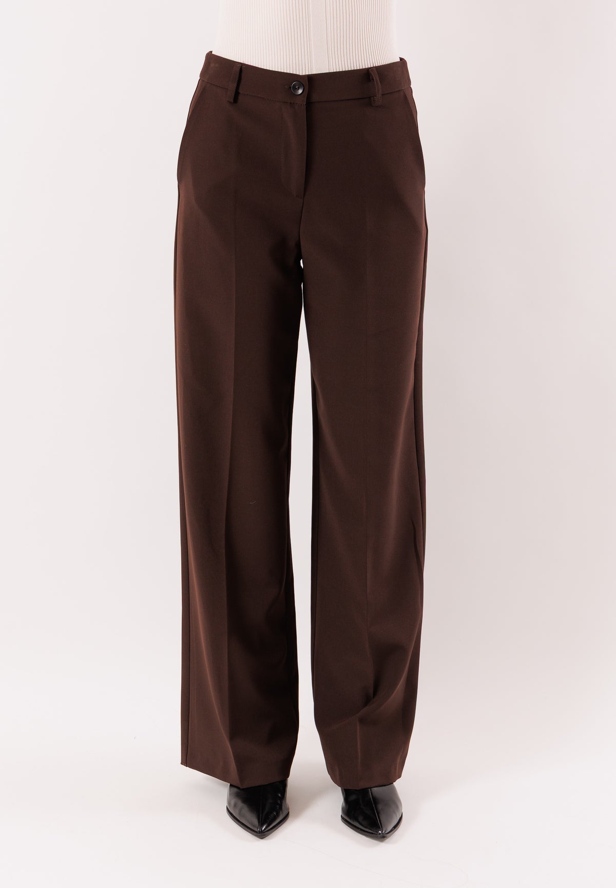 MESANGE Women's Trousers Dark Brown