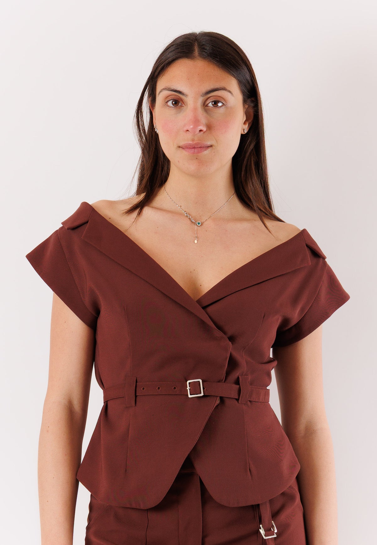 PATRIZIA PEPE Women's Jacket Wood Brown