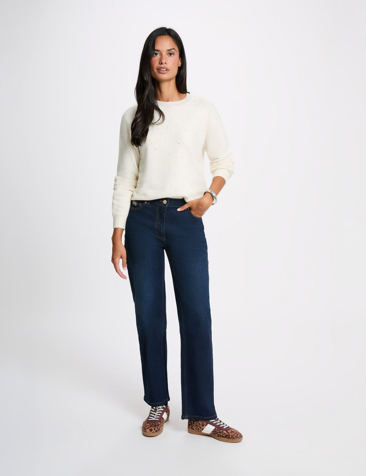 Morgan MFETE maglia con strass