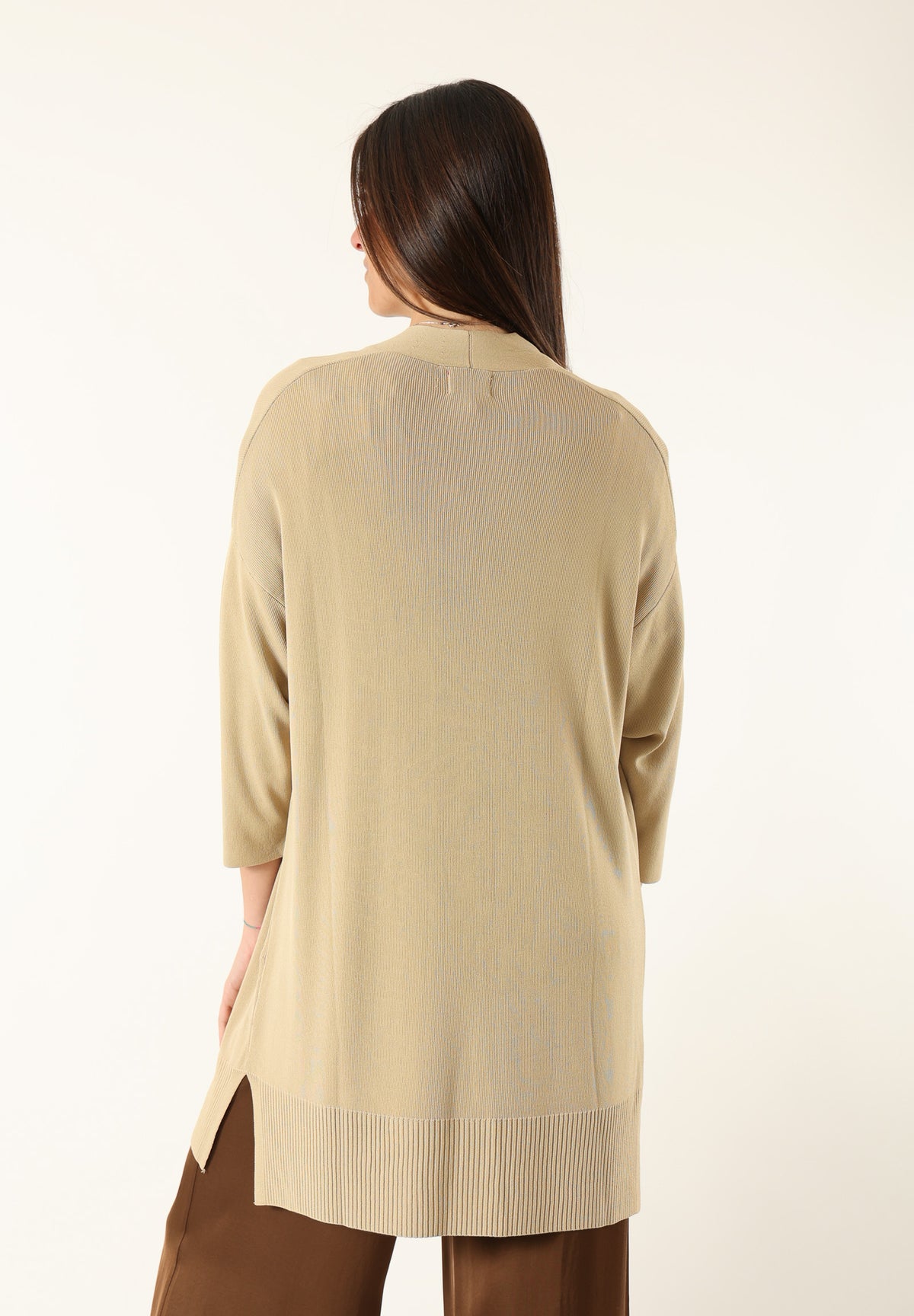 Cardigan Lungo in Maglia Leggera BY0800