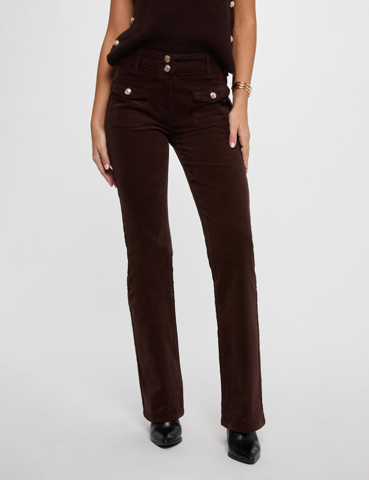 Morgan POLENO pantaloni flare in velluto