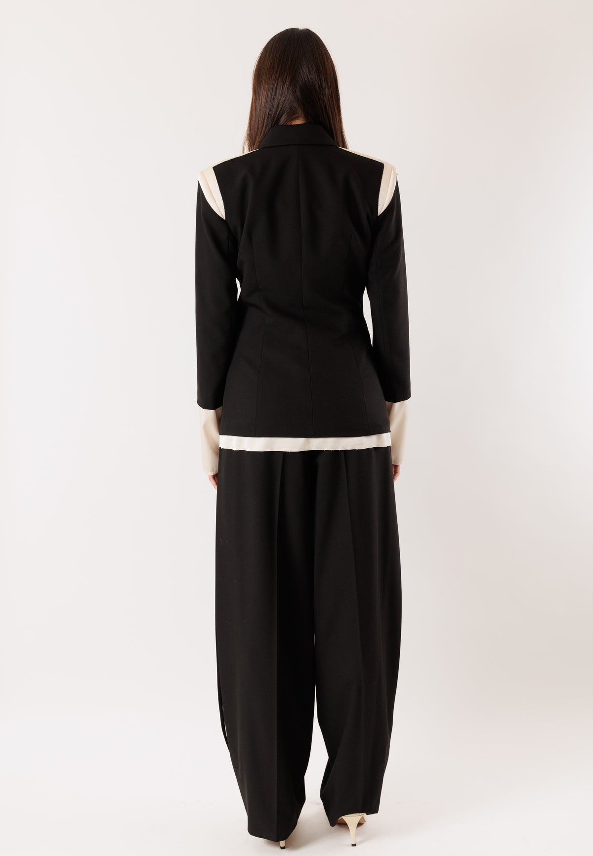 Giacca PATRIZIA PEPE Donna Black-Warm Ivory