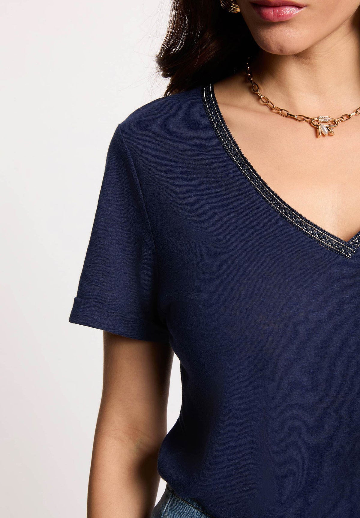 MORGAN DE TOI Women's T-shirt NAVY BLUE