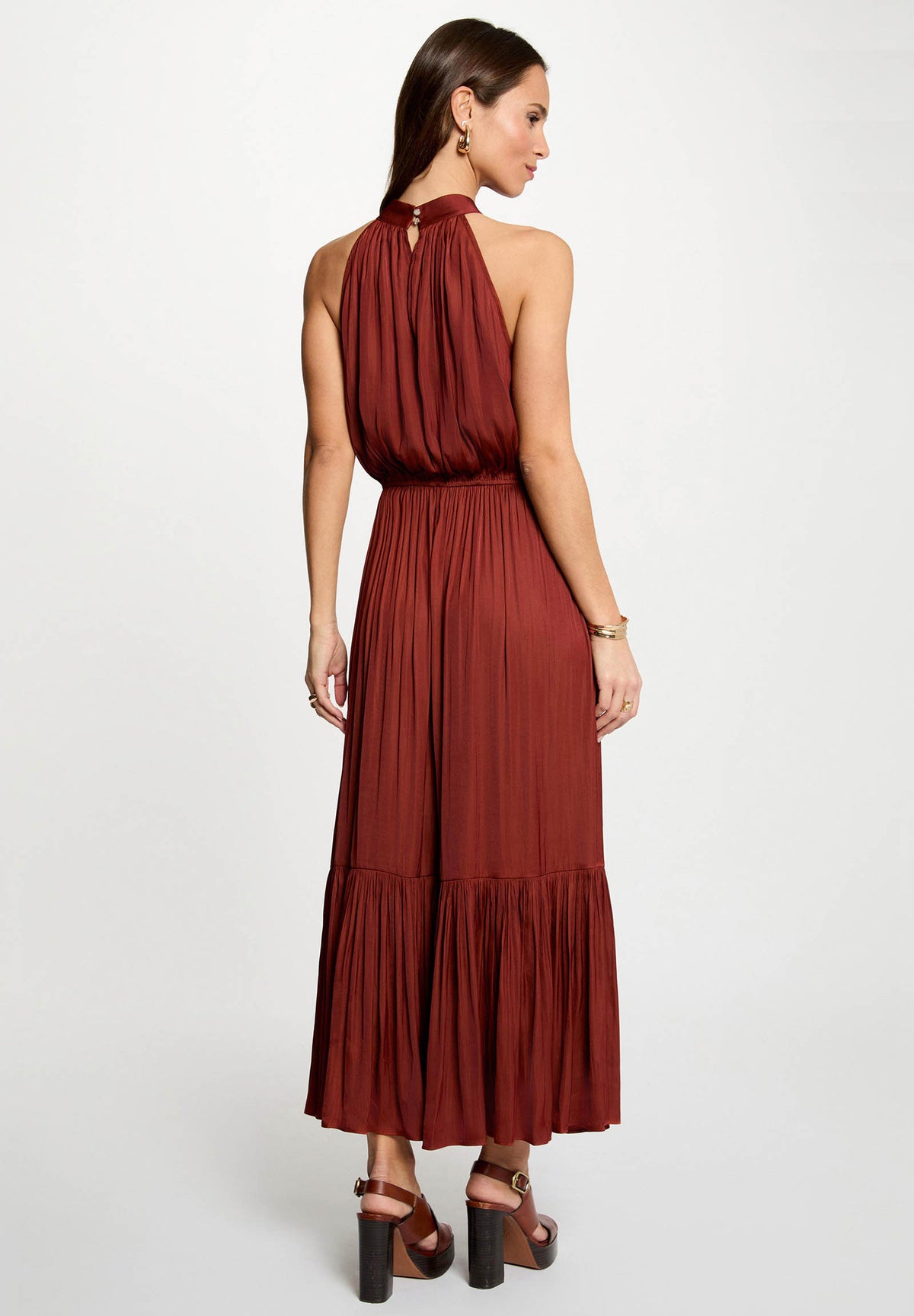 MORGAN DE TOI Women's dresses COGNAC BROWN