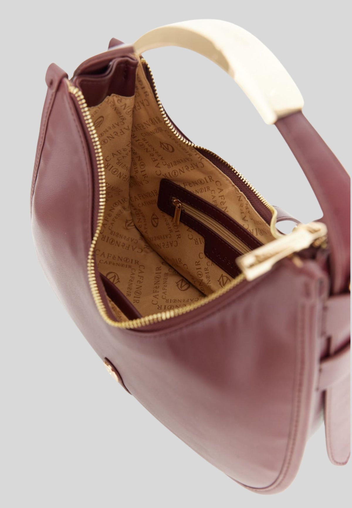 MINIBAG EFFETTO PELLE LISCIA C3YC1113R Cafè noir