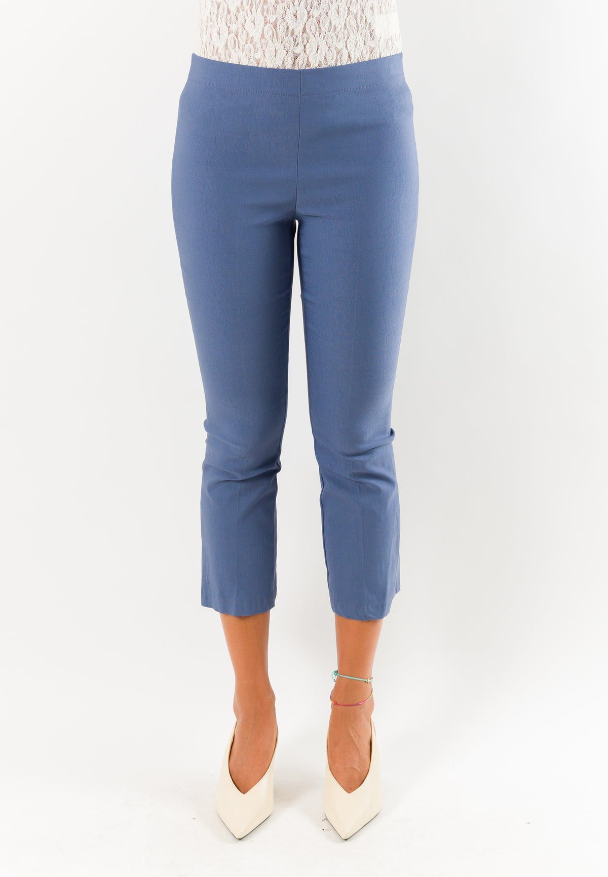 Pantaloni donna cropped elasticizzati AI26665