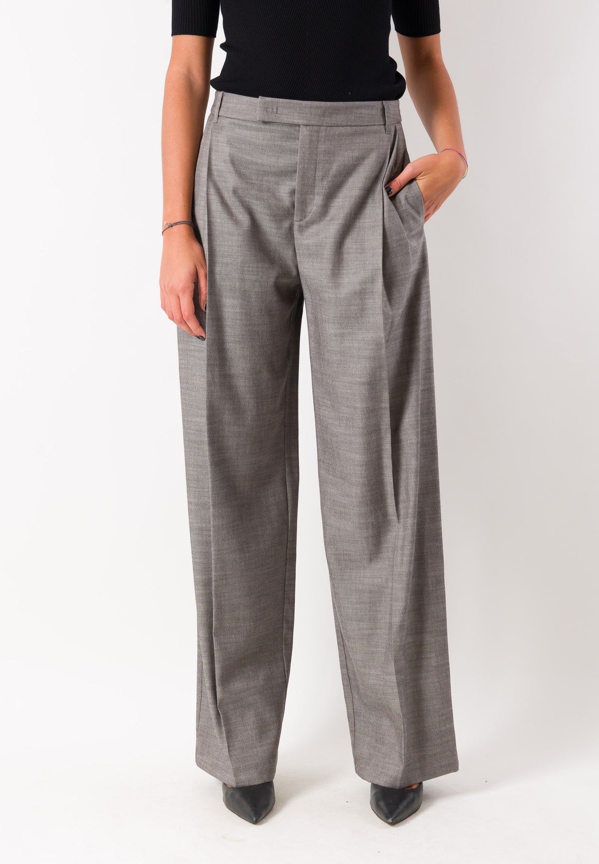 Pantaloni ampi sartoriali fluidi 8P0535