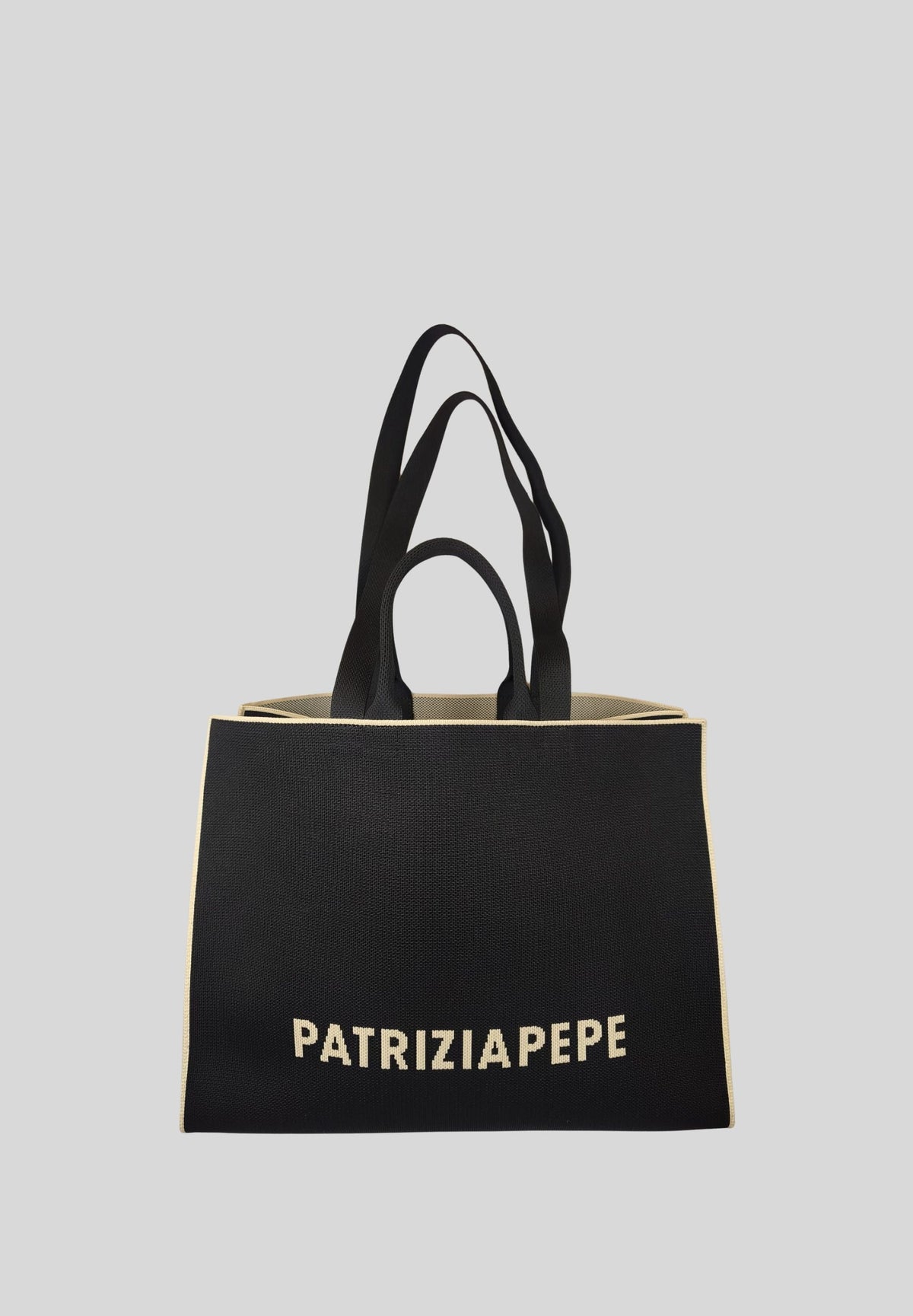 Borsa PATRIZIA PEPE Donna Black-Wolly White