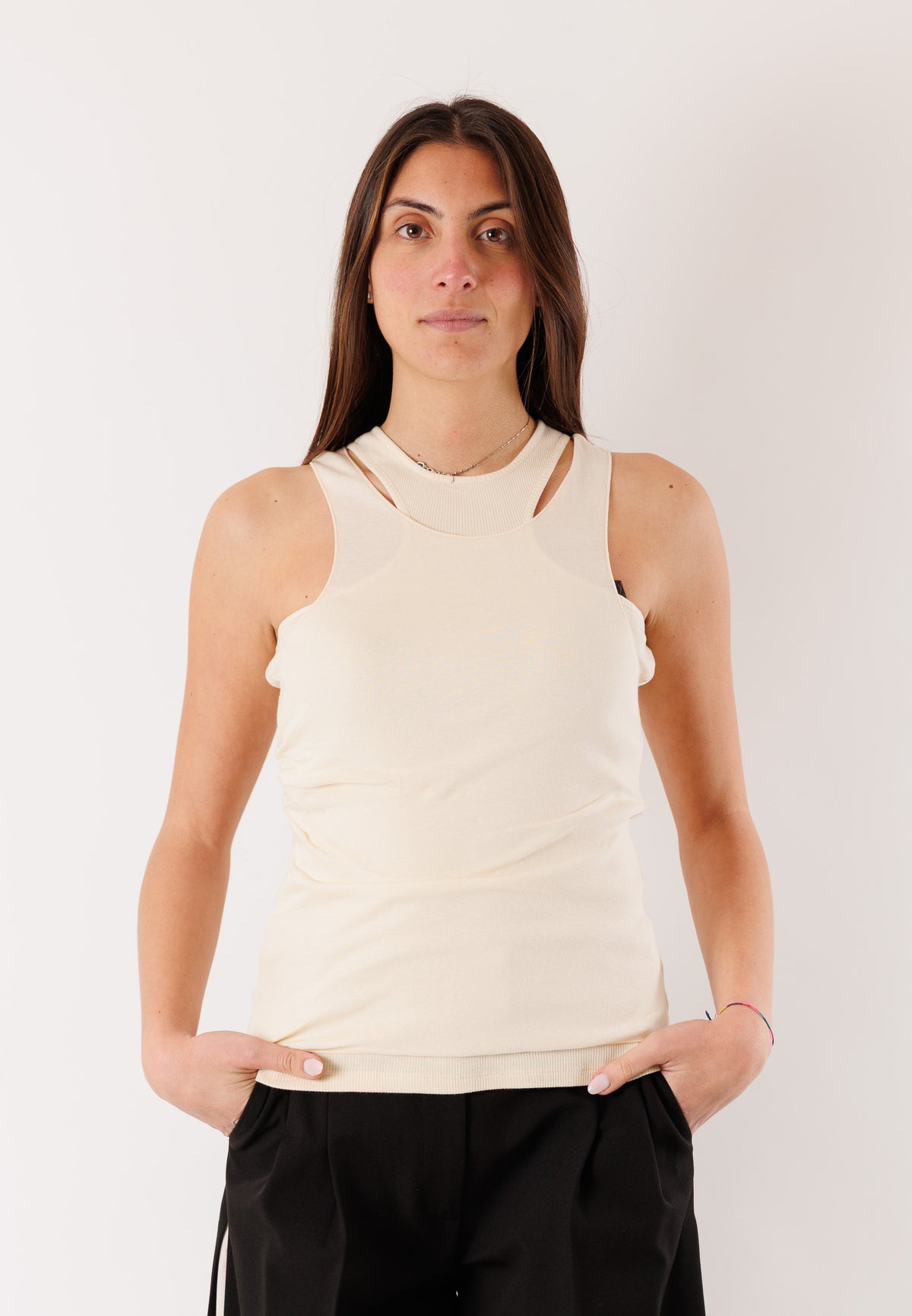 Patrizia Pepe Women's Top Warm Ivory