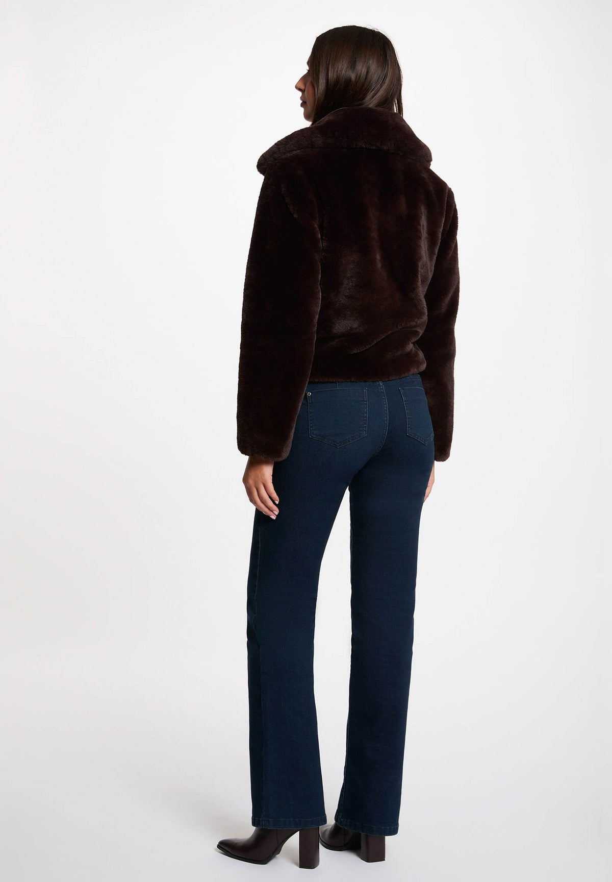 MORGAN DE TOI Women's COFFEE FUR JACKET