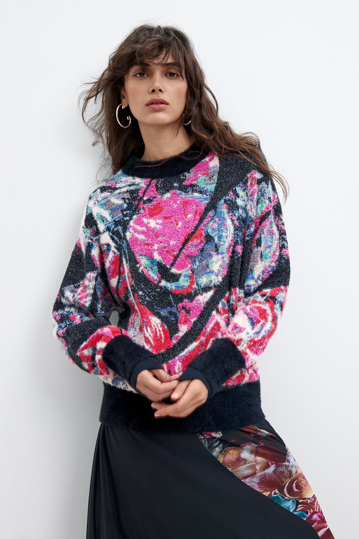 maglione oversize stampato M. C. Lacroix 26WWJF052000